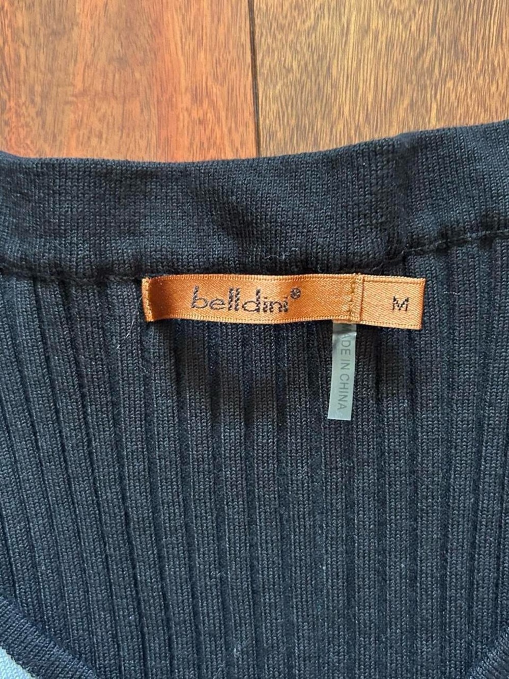 Belldini Striped Ribbed Zip Tank - Picture 5 of 5